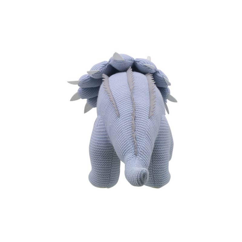 Wilberry Knitted: Triceratops (Blue - Small)
